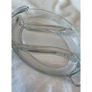 Vintage Fostoria Glass Candy Dish Crystal Heavy